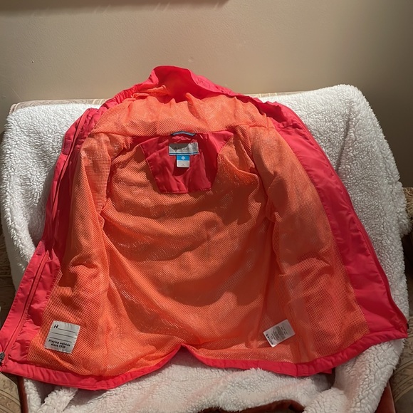 EUC Girls Columbia raincoat Omni Tech size 10/12 - Picture 2 of 5